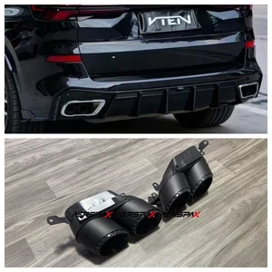 For BMW G05 X5 G06 X6 G07 X7 2019+ 1 Pair Carbon Fiber Exhaust Tip - Picture 1 of 7