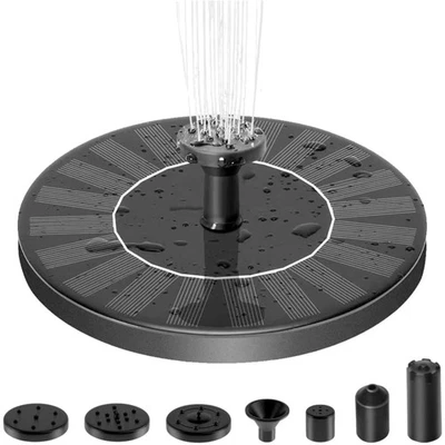 Solarbrunnen, Springbrunnen, Wasserpumpe, Gartendeko, Teichpumpe, Wasserfontäne - Bild 1 von 2