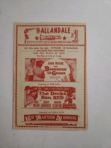 John Wayne Vintage Drive In Movie Poster - Picture 1 of 4