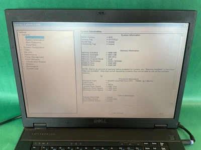 DELL Latitude E5500 | Sin probar - Arranque a la bios - Sin disco duro Foto 1 de 4
