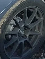 2017 WRX OE Wheel 17x8 Wrx 15 Spoke Black Dealer Installed Sti Cap Subaru - Image 1 of 4