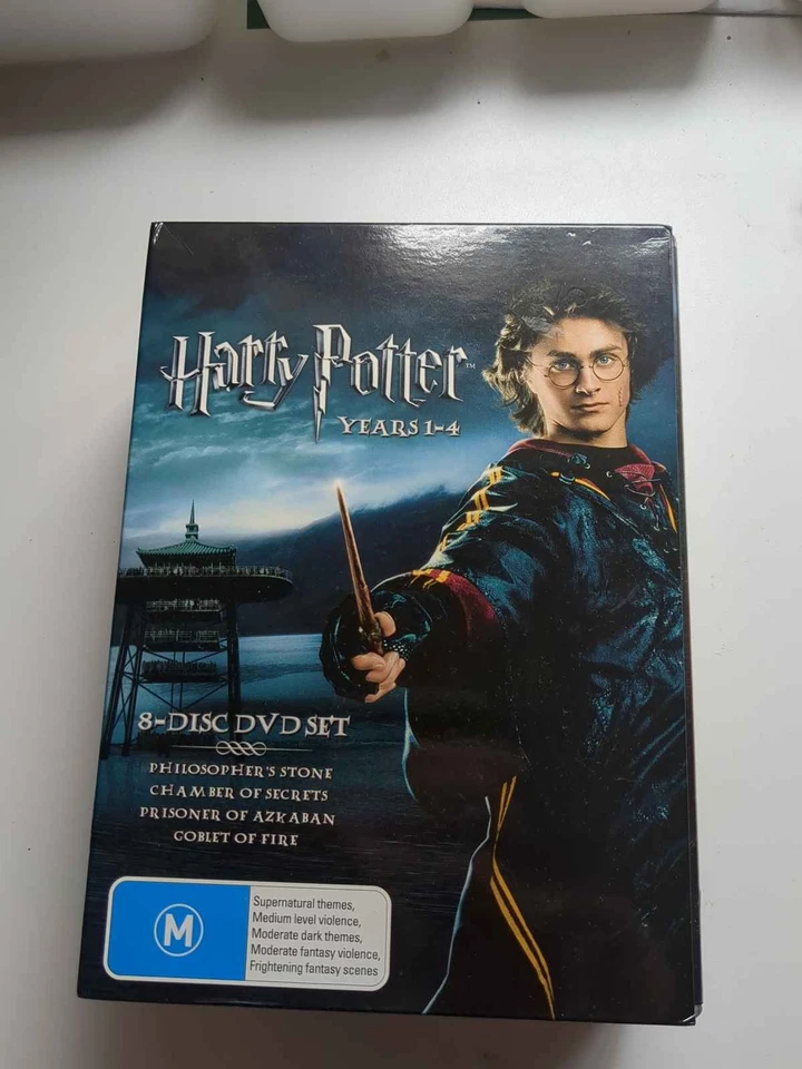 Harry Potter 1-4 DVD 8-Disc Set Stone Goblet Fire - image 1 of 4
