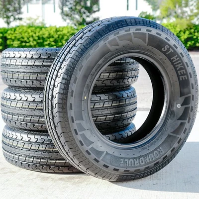 4 Tires Roundrule ST Hikee Semi Steel ST 215/75R14 Load D 8 Ply Trailer Foto 1 de 4