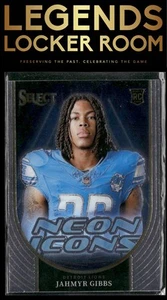 2023 Panini Select #NI-JGI Jahmyr Gibbs Neon Icons - Bild 1 von 2