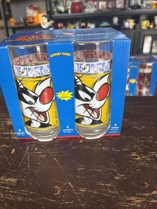 Juego de 4 vasos Luminarc 1999 Sylvester the Cat Looney Tunes 16 oz EE. UU. - Imagen 1 de 2