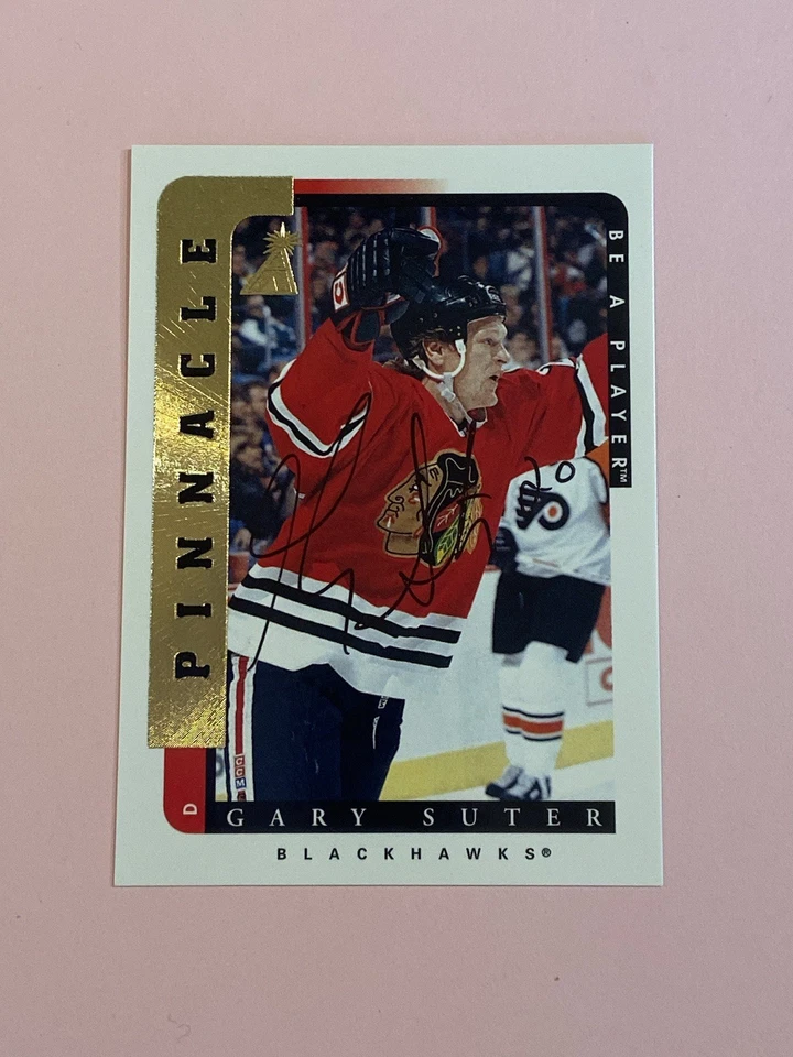 Gary Suter 1996-97 Pinnacle Be A Player Sugnature Auto Autograph  - Image 1 of 3