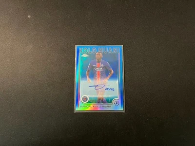 2024-25 Topps Chrome UCC Soccer Autograph Blue #CA-RK Randal Kolo Muani 97/150 - Image 1 of 2
