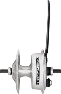 Buje delantero freno tambor Sturmey Archer X-FD 70mm, 36h plateado - Imagen 1 de 1