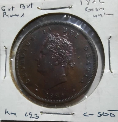 1826 Great Britain Penny George IV Gem Uncirculated KM693 Rare High Grade - Image 1 of 4