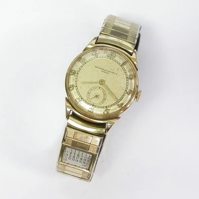 1949  Mens 17J 14K Gold 33mm Vacheron Constantin Wind-Up Swiss Watch - sn 481587 - Image 1 of 4