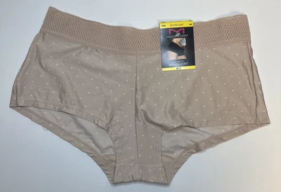 Calcinha MAIDENFORM One Fab Fit Micro Dot Paris Nude Menino Feminina M/6 NOVA - Imagem 1 de 4