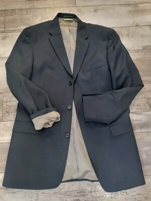 Blazer 40L para hombre Kenneth Cole Reaction azul oscuro abrigo deportivo de lana peinada Foto 1 de 4