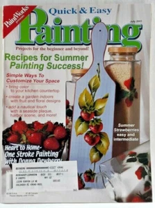 Jul 2001 Quick & Easy Painting Magazine Beginner-Advanced 20 Projects Vintg 7228 - Picture 1 of 3
