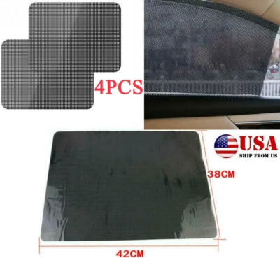 4 PIEZAS Suministros de Ventanas de Coche Red Electrostática Sombreado Pasta Creativa Estática Adhesión  Foto 1 de 4
