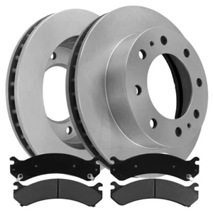Front Vented Disc Brake Rotors & Ceramic Pads For GMC Savana 2500; Sierra 3500 - Picture 1 of 6