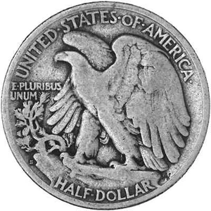 1927 S Walking Liberty Half Dollar 90% Silver VG - Picture 1 of 2