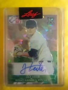 2021 Pro Set Jack Leiter 1991 FACTORY SEALED Rookie Auto Green RC SSP MINT #2/5 - Picture 1 of 2