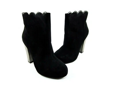 BOTÍN CHARLOTTE RONSON MUJER DIMPHY VIEIRA BORDE NEGRO EE. UU. TALLA 8 M NUEVO/PANTALLA Foto 1 de 4