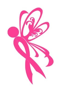 Breast Cancer Awareness Decal #1 3"x5" Pink Color - Picture 1 of 2