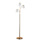 Tall 150cm Floor Lamp Free Standing Living Room Standard Light Glass Lampshades 