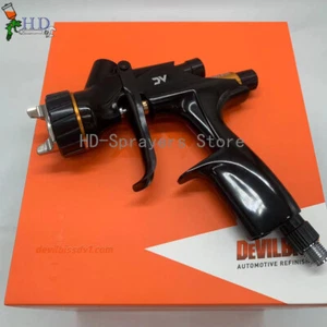 Black Varnish/primer Automobile Spray Gun HVLP 1.3 Tip 600ml Cup for Devilbiss - Picture 1 of 7