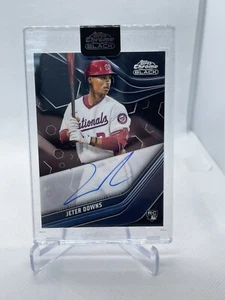 Jeter Downs 2023 Topps Chrome Black #CBA-JD RC Rookie Encased Nats Yankees - Picture 1 of 2