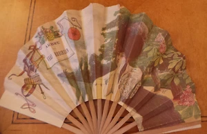 rare French Advertising Fan Arbre du Vrai Robinson Paris by H. Schick VG+ - Picture 1 of 5