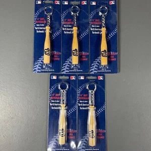 Washington Nationals Wooden 4 In. Bat Keychain High Quality Black - LOT OF 5 - Picture 1 of 24