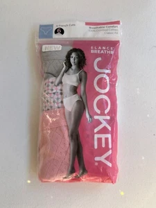 Jockey Womens Sz 6 M Underwear Elance Breathe Cotton French Hipsters 3Pk NEW - Picture 1 of 7