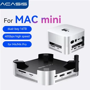 Acasis USB-C Dock für Mac Mini M4 Dual NVMe SSD, 4K/144Hz Output, 40Gbps, PD 30W - Bild 1 von 7
