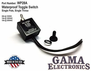 Waterproof On-Off Toggle Switch  - WP28A - Picture 1 of 4