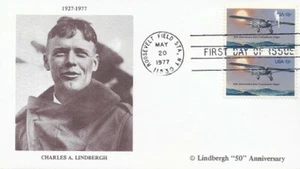 1710 13c CHARLES LINDBERGH - 1st Lindbergh "50" Anniversary - Picture 1 of 1