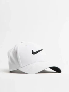 Nike Club Structured Swoosh Hat Size L/XL White Black Cap FB5625 100 - Picture 1 of 6