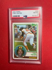 1983 Topps #482 Tony Gwynn San Diego Padres RC Rookie HOF PSA 8 NM-MT