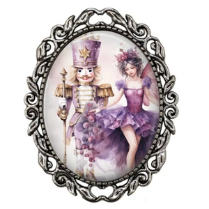Nutcracker Christmas Ballet Sugar Plum Fairy Dance Teacher Dancer Gift Brooch - Picture 1 of 4