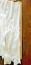 Planet By Lauren G, White 100% Linen Panel Skirt Dream Weaver Collection