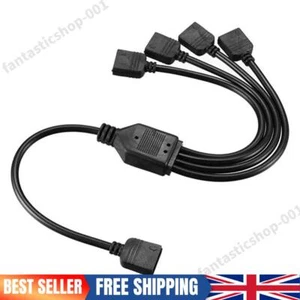 5V 3Pin Extension Cable Adapter RGB Splitter Cable for MSI ASRock LED - Afbeelding 1 van 5
