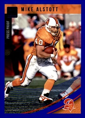 2018 Panini Donruss Press Proof Blue- #235 Mike Alstott - Image 1 of 2