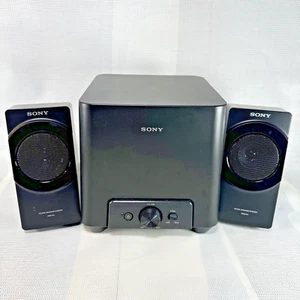 Sony SRS-D4 Computer 2.1 Sound Active Speaker System & Subwoofer In Box - Picture 1 of 8