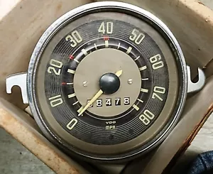 1960S VW VOLKSWAGEN BUS SPEEDOMETER GAUGE VDO 211-957-023D speed odometer VTG gc - Picture 1 of 8