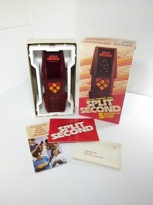 Vintage SPLIT SECOND 5 Electronic Action Games 1980 Parker Brothers WORKING 