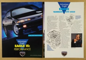 1992 Eagle Talon TSi AWD vintage print Ad - Picture 1 of 2