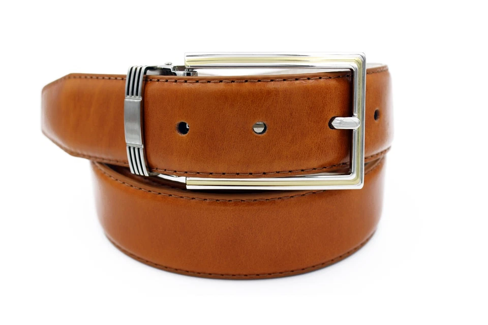 Marco Valentino Men's Cognac Leather Belt - Image 1 of 1