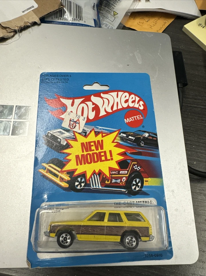 1981 MATTEL HOT WHEELS - Yellow and Brown Aries Wagon New Model 3258 - Image 1 of 4