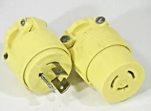 P&S Pass & Seymour Turn & Pull Twist Lock Plug + Receptacle, 3 wire 20A 250V - Bild 1 von 3
