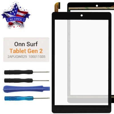 Touch Screen Digitizer Glass For Onn Surf  8" Tablet Gen 2 100011885 2APUQW829 - Image 1 of 4