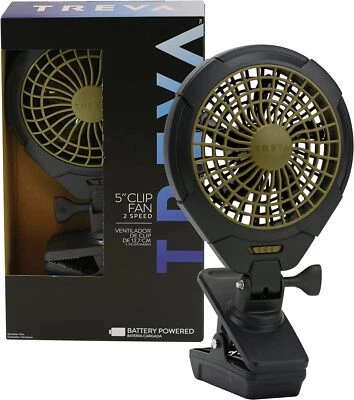 Treva 5" Clip Fan Battery Powered - Image 1 of 4