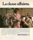 Air France Compagnie Aérienne 1979 D 'Origine Publicité' Le Classe Affaires