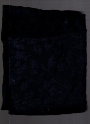 1 yard fabric burnout velvet navy nylon spandex 54" wide - Image 1 of 4