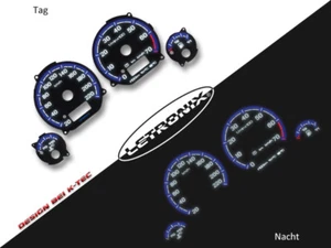 LETRONIX Plasma Tacho Tachoscheiben EL-Dash VW Golf 3 20-220km/h 7000 # - Picture 1 of 1